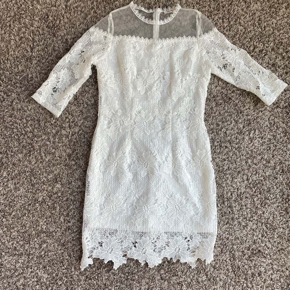 White embroidered dress